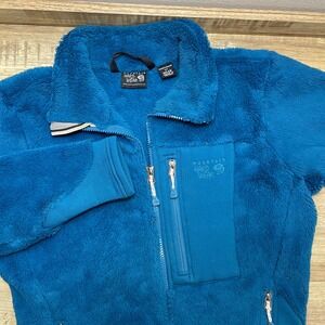 Mountain Hardwear Zip Polartec Thermal Pro Fleece Jacket Teal Blue Women Small